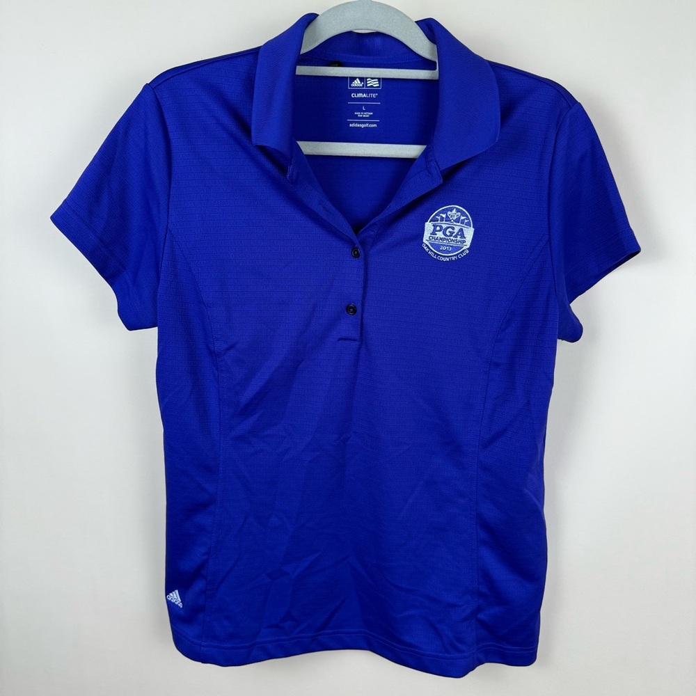 Adidas Women's Royal Blue/Purply 2013 PGA Golf Polo